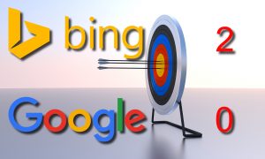 Google vs. Bing: Bing 2, Google 0