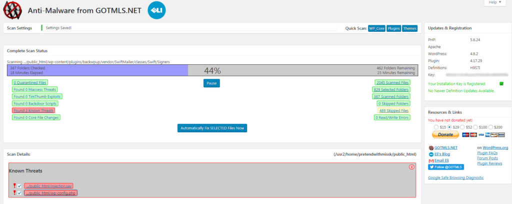 Anti-Malware Security and Brute-Force Firewall Malware Hack Found