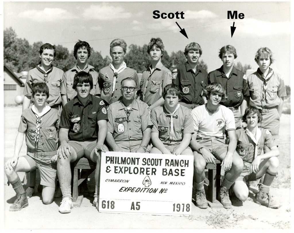 Fred Black(me), Scot Martin Philmont Scout Ranch 1978