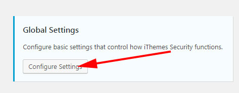 iThemes Security Global Settings