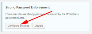 iThemes Security Strong Password Enforcement